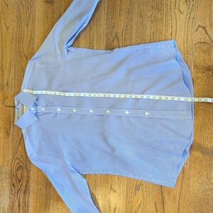 Charles Tyrwhitt Non Iron Slim Fit 16 35 Blue & White Checkered Dress Shirt